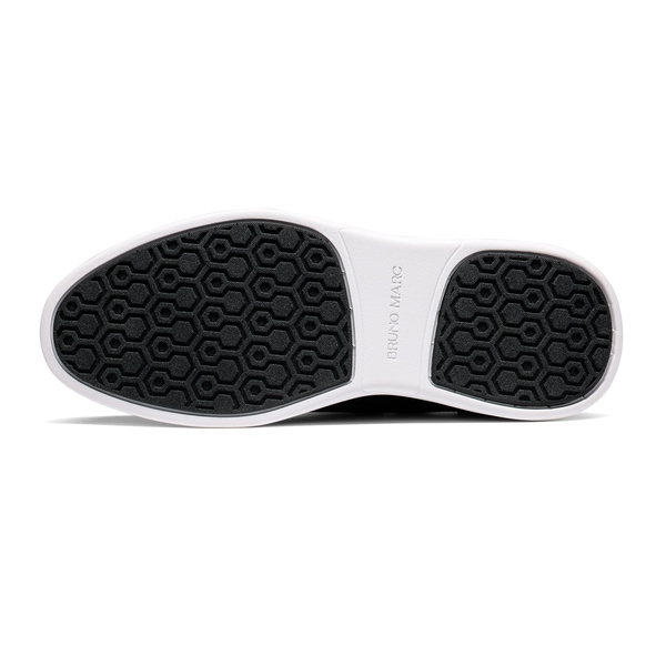 [MaxFlex SuiteBreeze+] Men's Breathable Oxford Knit Sneakers - BLACK-WHITE - 3